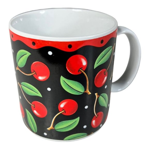 Mary Engelbreit Cherry‎ Coffee Cup - Picture 1 of 4